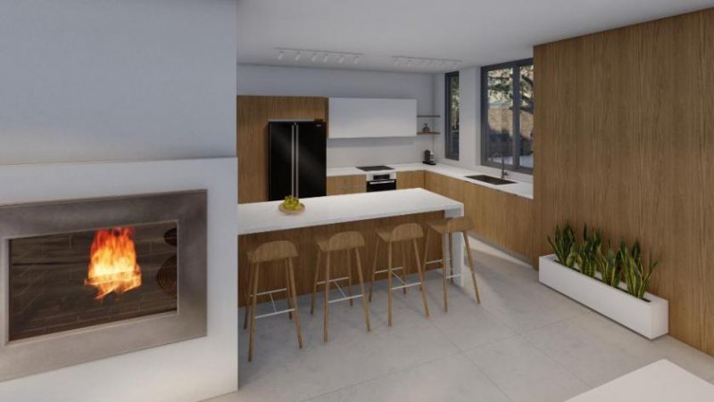 Kastellos bei Kournas Kreta, Kastellos bei Kournas: Elegante und moderne Villa im Bau zu verkaufen Haus kaufen